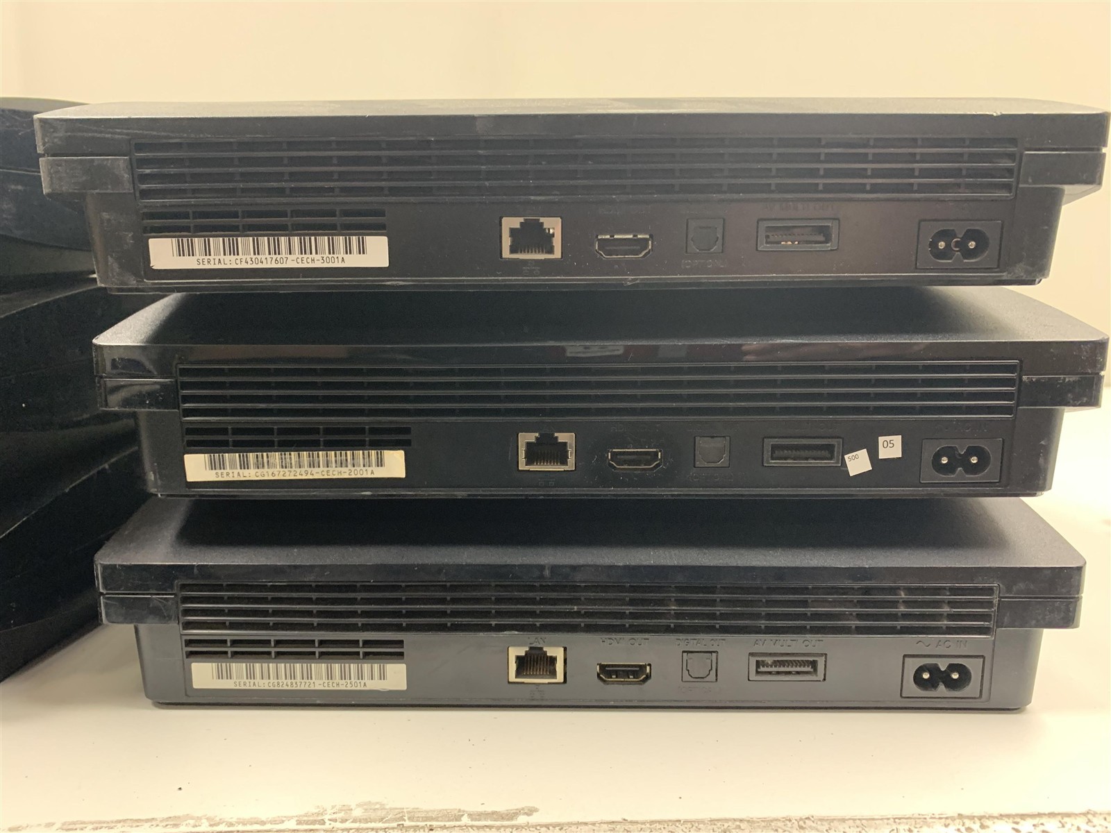 Bulk Lot 6 Sony PS3 Slim Consoles Broken For Parts or Repair Wholesale