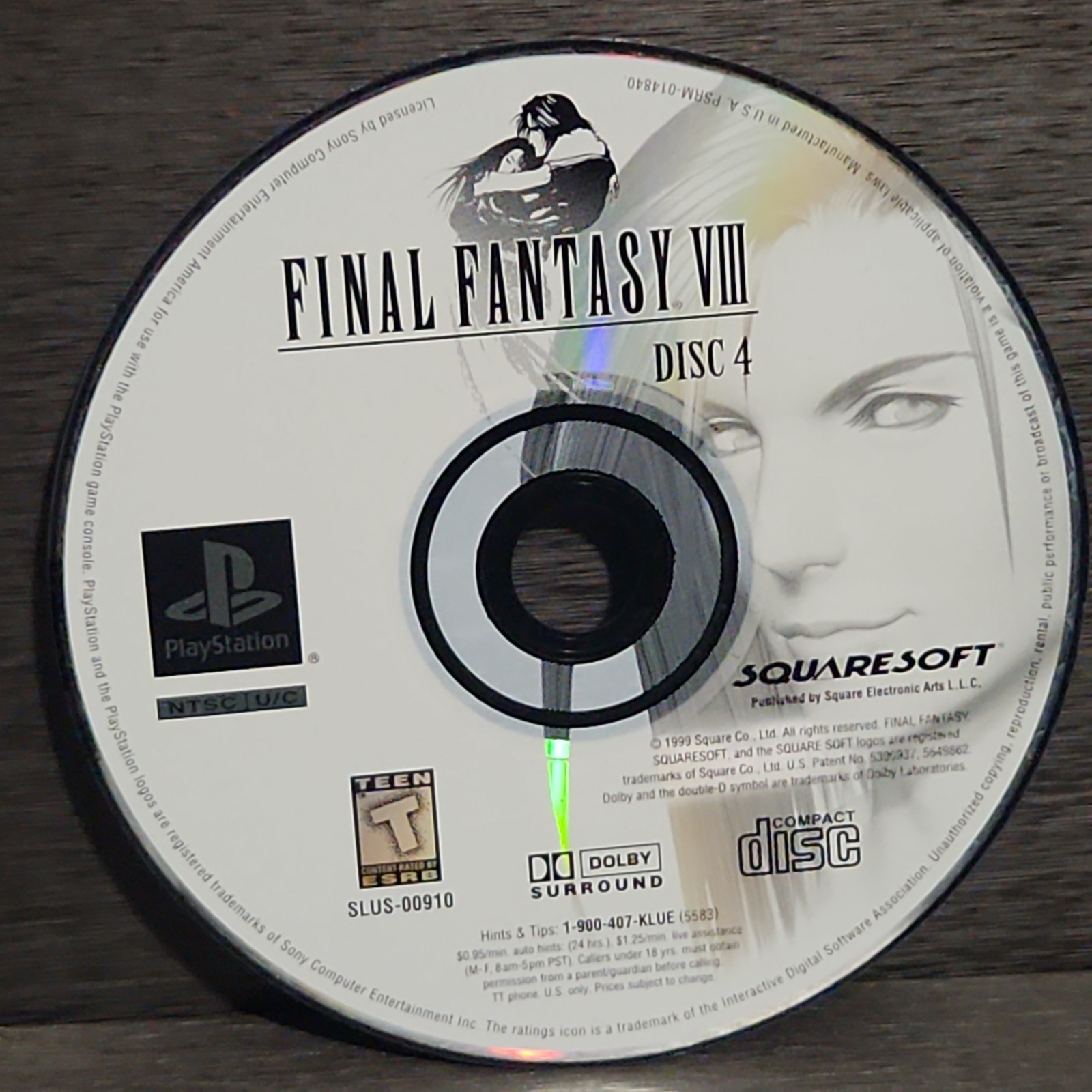 Final Fantasy VIII 8 PlayStation 1 PS1 Game Discs Refurbished 1 2 3 4 All