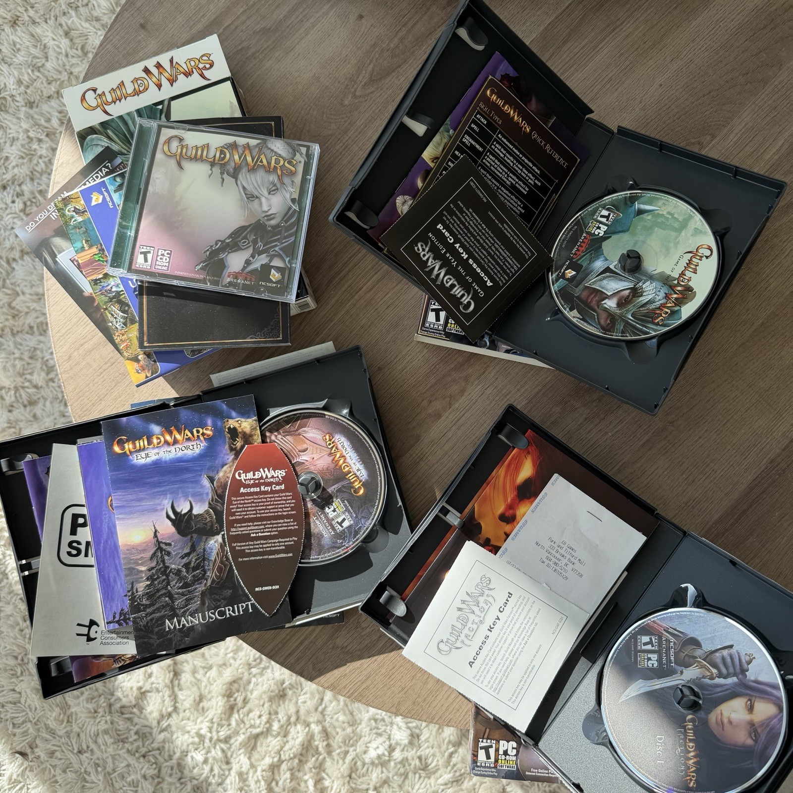 4 Guild Wars PC CD-ROM DVD Factions Eye Of The North Expansion ~ Lot