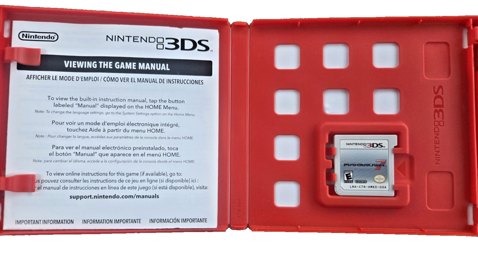 Mario Kart 7 – Nintendo 3DS – Preowned in Original Case