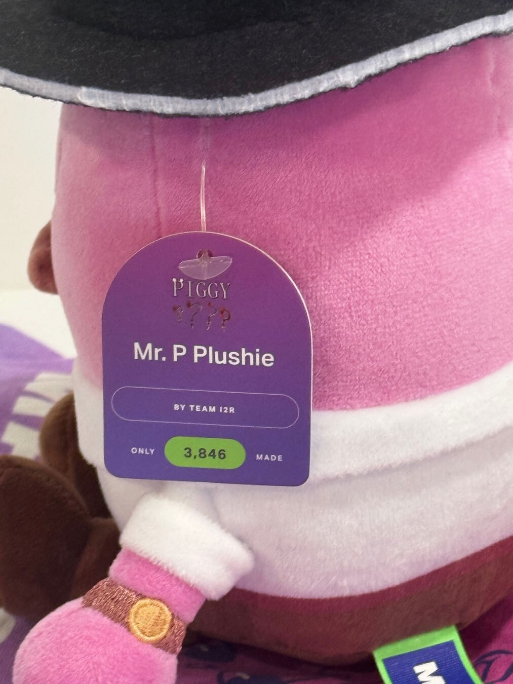 Official Makeship Piggy Mr. P Plush Team i2R Rare – Only 3,846 Made – New w/Tags