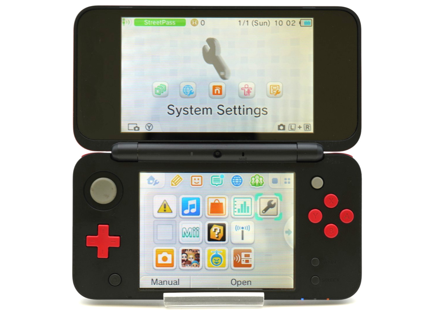 [US DUTY PAID] New Nintendo 2DS XL LL Mario Kart 7 Red Black Console JP ver #001