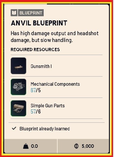 ✅ ARC RAIDERS ✅ ANVIL BLUEPRINT – USA SELLER