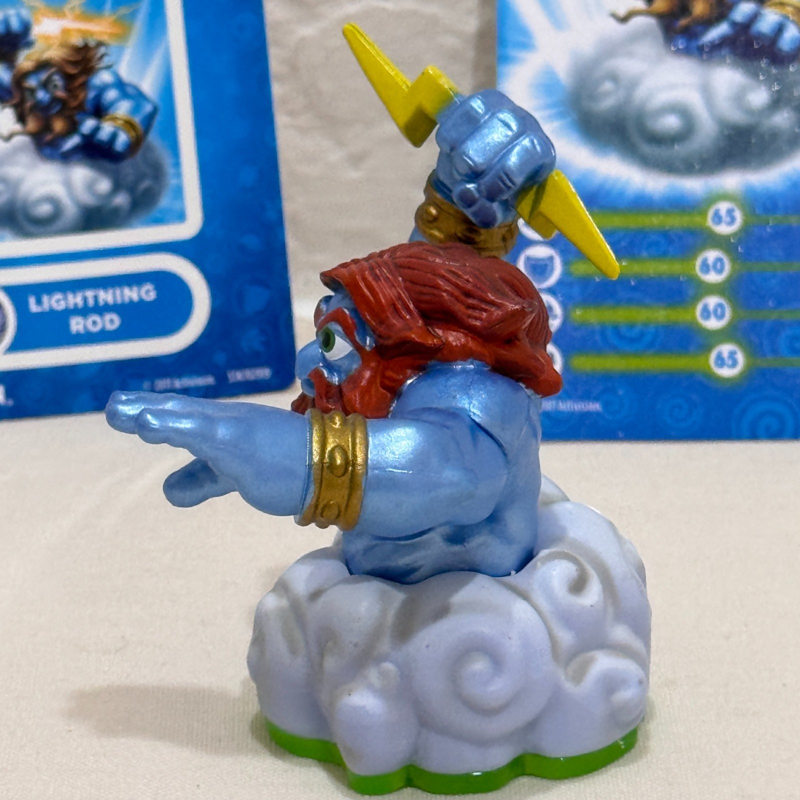 Skylanders Spyro’s Adventure Lightning Rod Figure With Cards Air Element