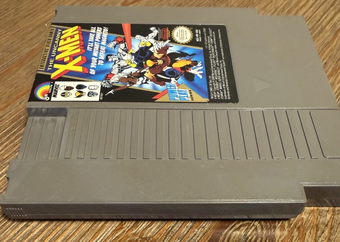 The Uncanny X-Men Nintendo NES Game Cartridge Tested Working Cleaned Authentic