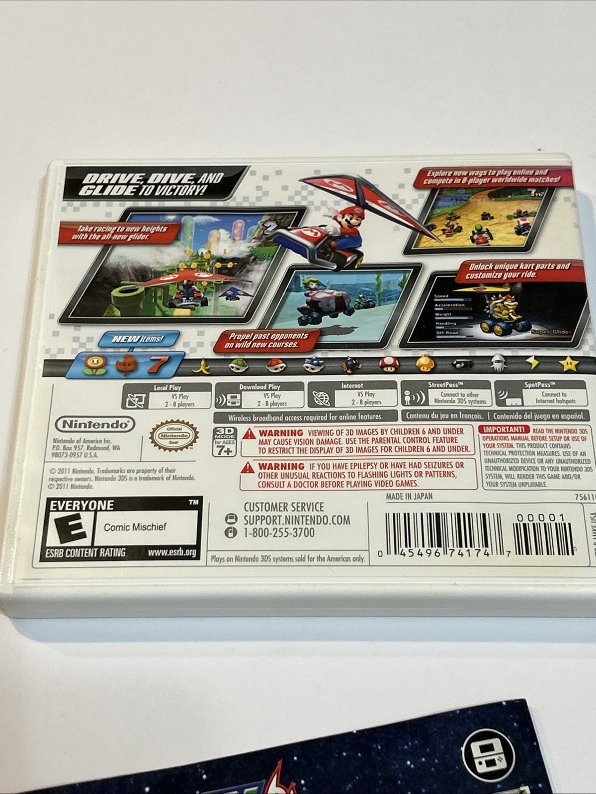 Mario Kart 7 – Nintendo 3DS Complete CIB Case Manual Insert Game TESTED