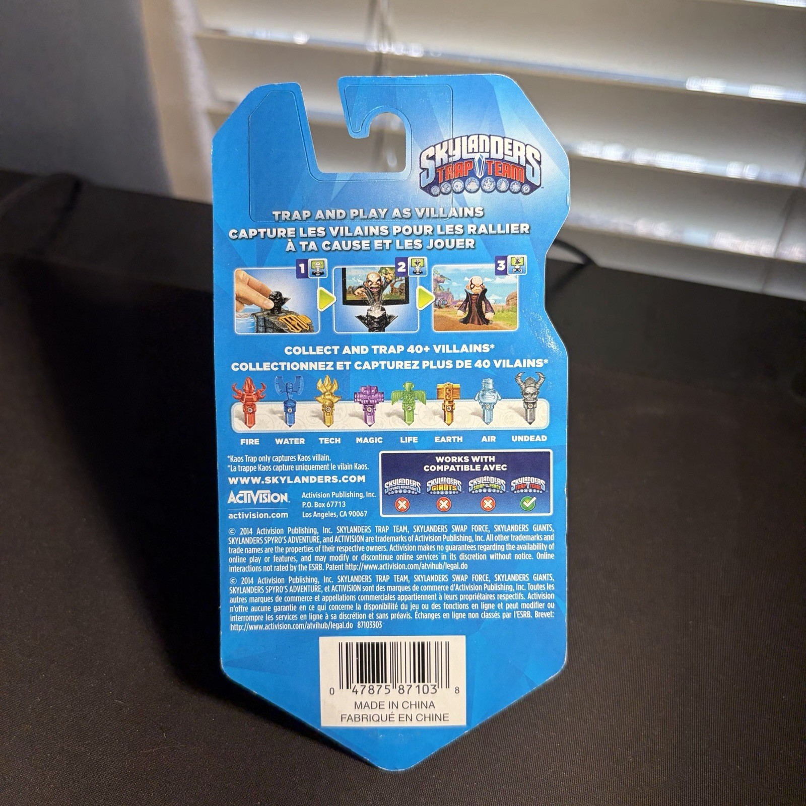 2014 Skylanders Trap Team Kaos Trap – Black Crystal New Sealed