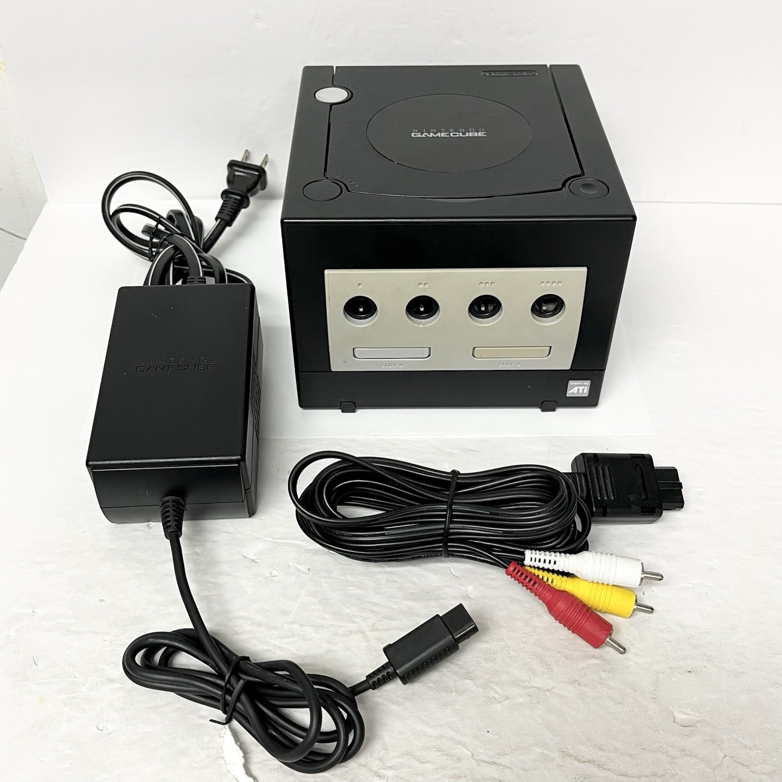 UNTESTED Nintendo GameCube DOL-001 Console Only (Black) HAS POWER
