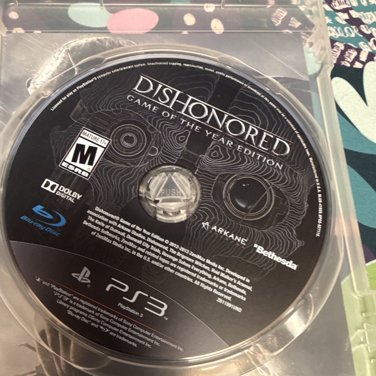 Bethesda Dishonored Game of the Year Edition (Sony PlayStation 3) CIB Manual
