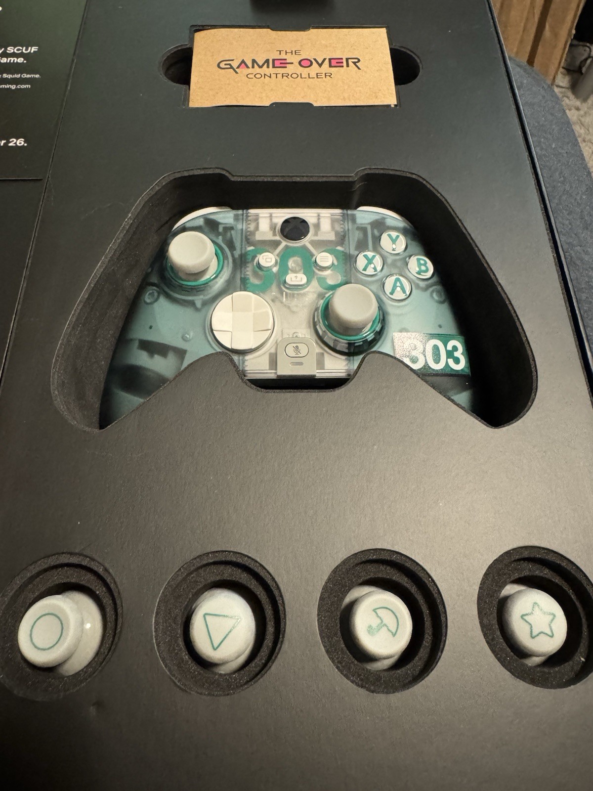 SCUF Game Over Controller for Xbox Series X|S Teal/Clear #303