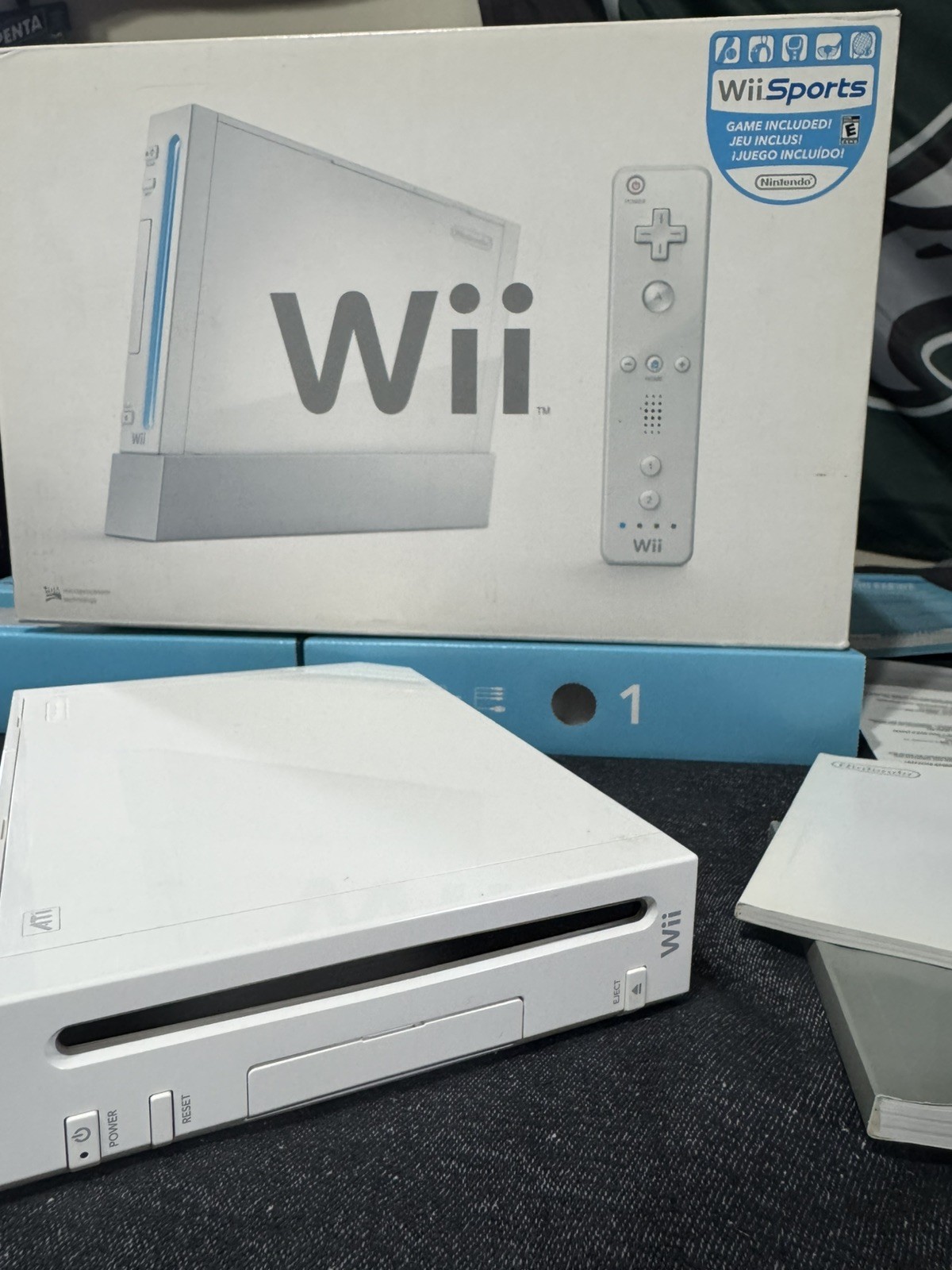 Nintendo RVL-001 Wii Console With Box – White | No Controller, Nunchucks Or Game