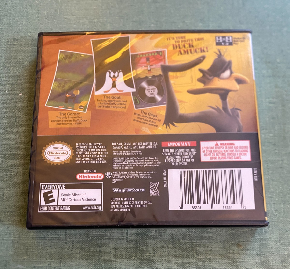 New! Looney Tunes Duck Amuck Nintendo DS WB Games Sealed – US Seller Ships Free