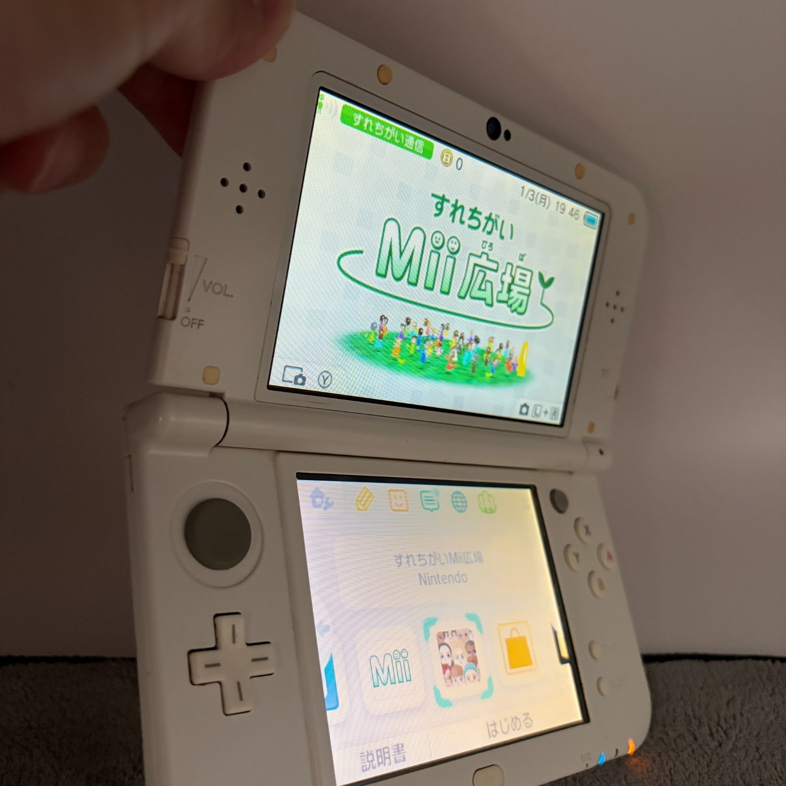【Excellent5】TOP IPS Nintendo New 3DS LL XL Pearl White Handheld Game Console