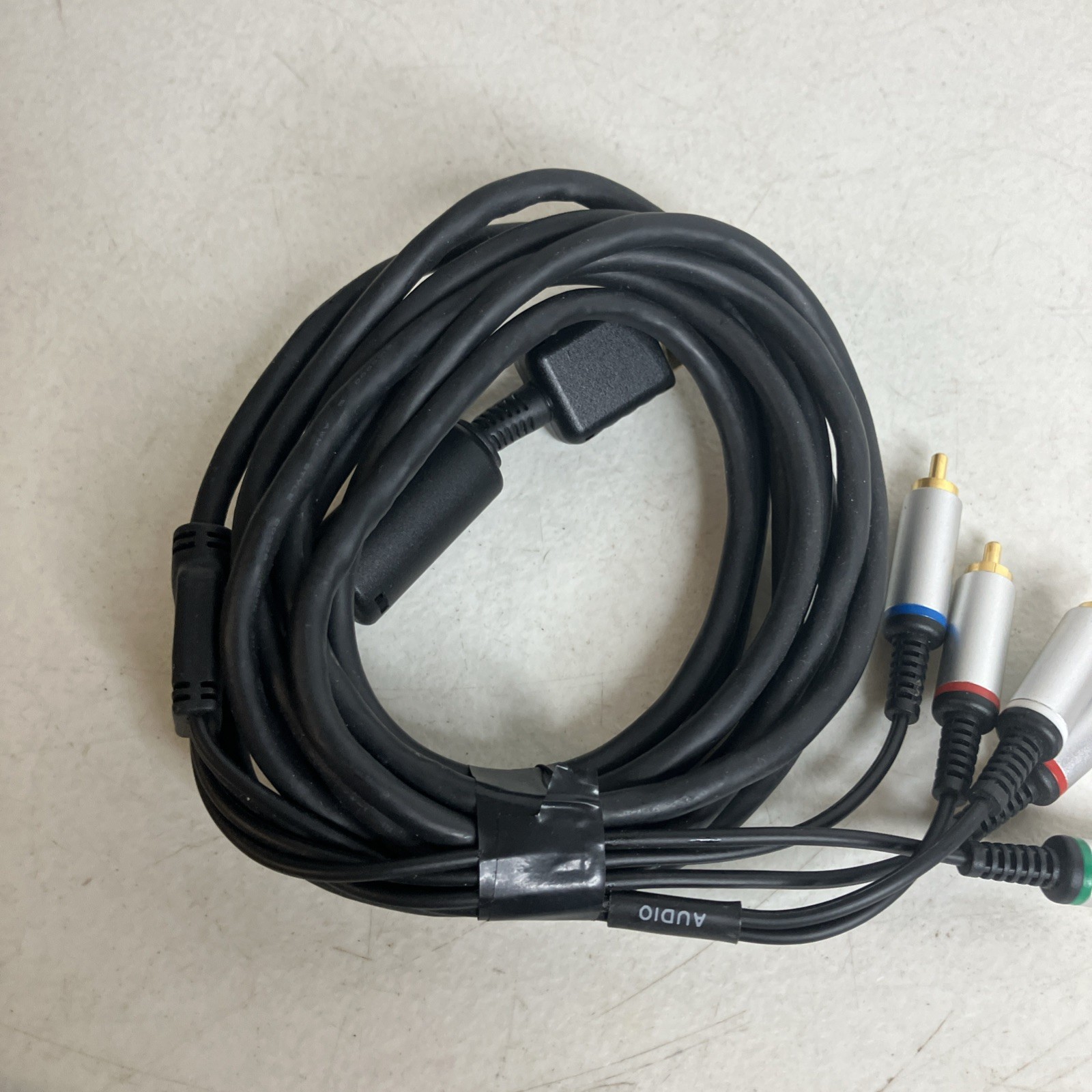 OFFICIAL GENUINE SONY PLAYSTATION PS COMPONENT AV CABLE 5-RCA Gold Tip