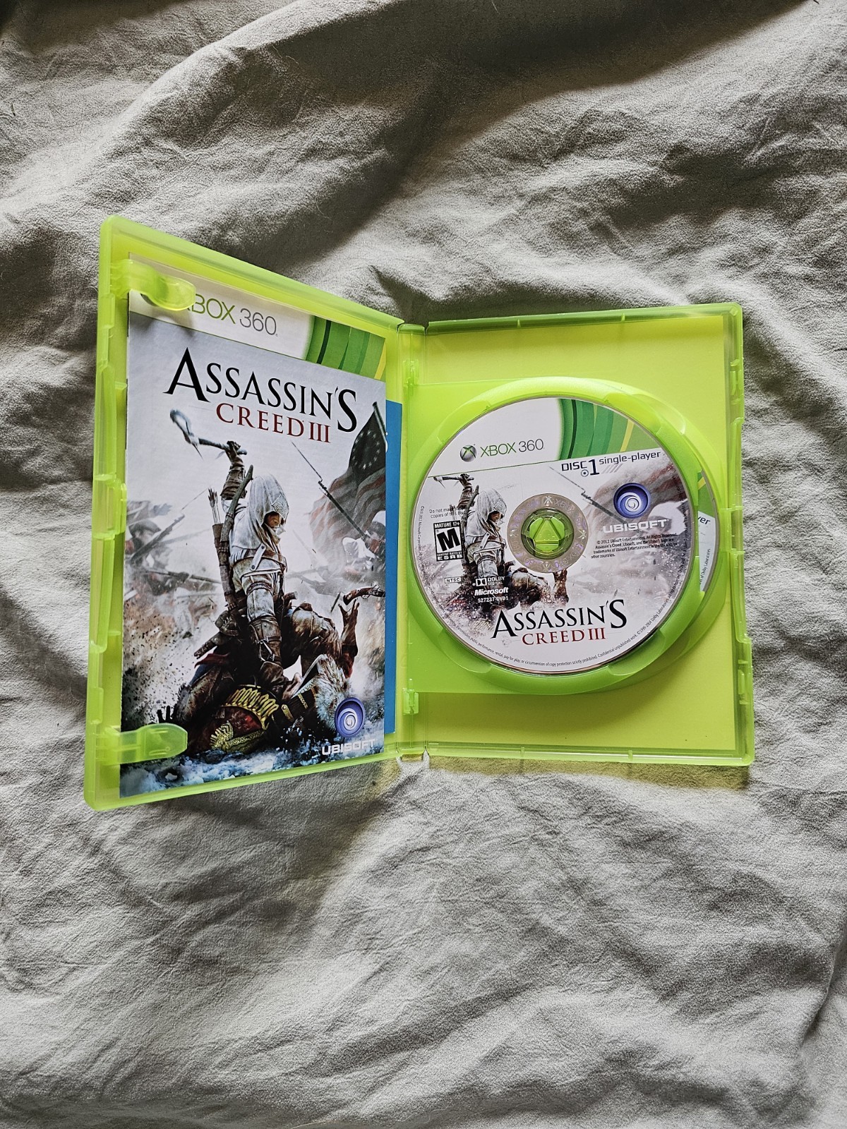 Assassin’s Creed III 3 GameStop Edition Xbox 360 CIB Complete 2-Disc Untested