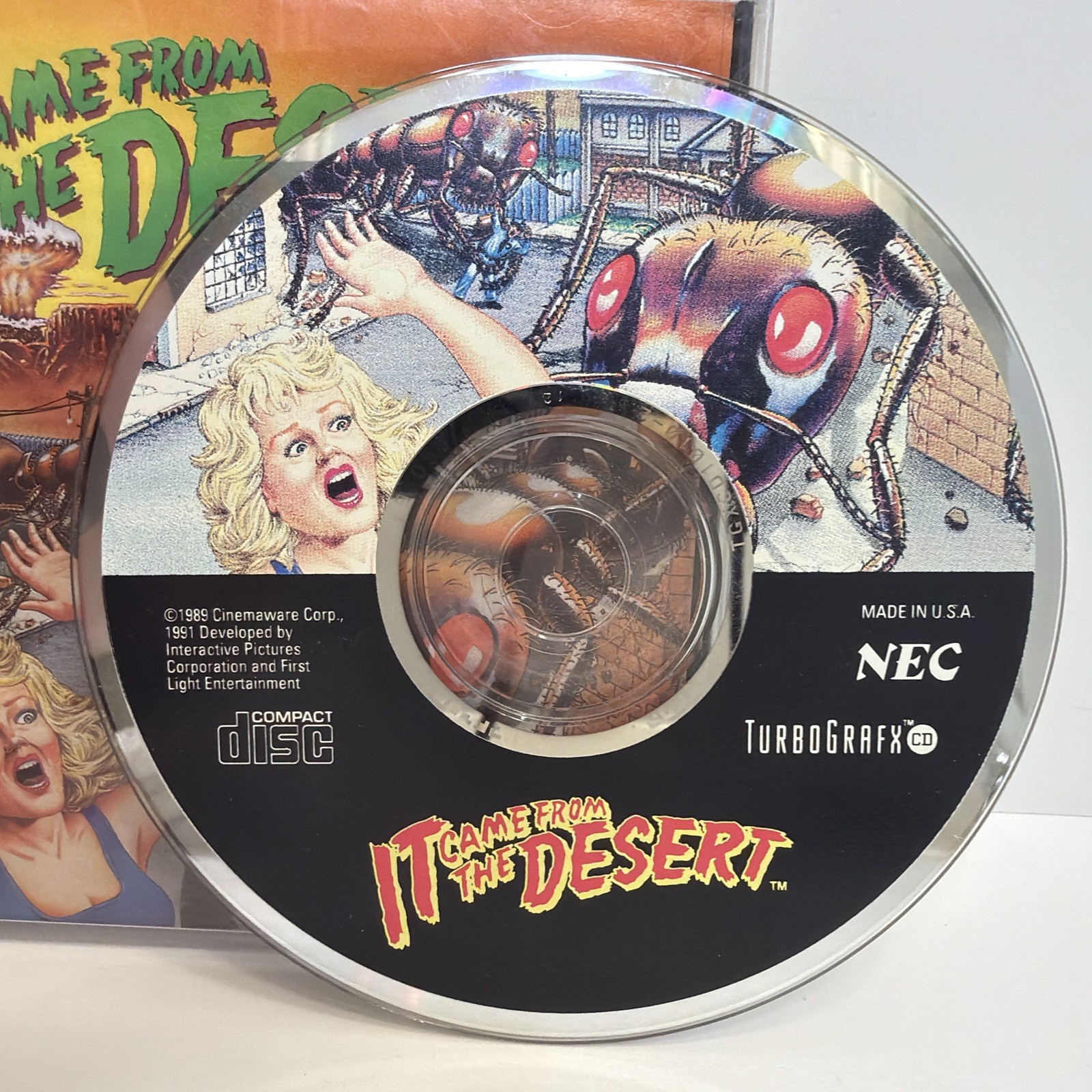 It Came From The Desert TurboGrafx-16 CD PC Engine Tested Complete CIB