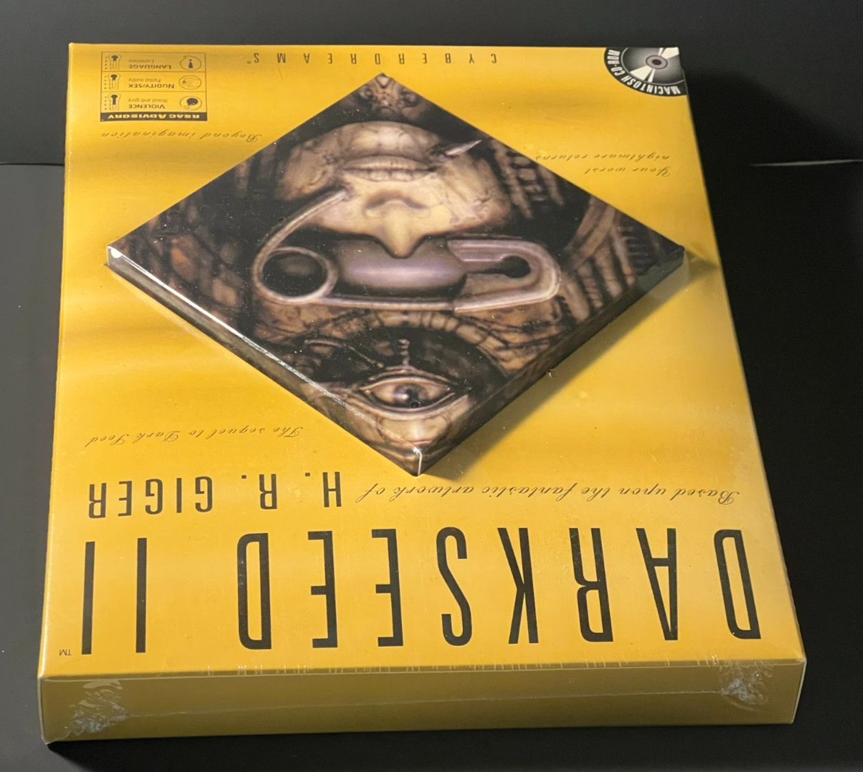 Darkseed II Dark Seed 2 Mac Version Trapezoid Big Box H.R. Giger NEW PC 1995