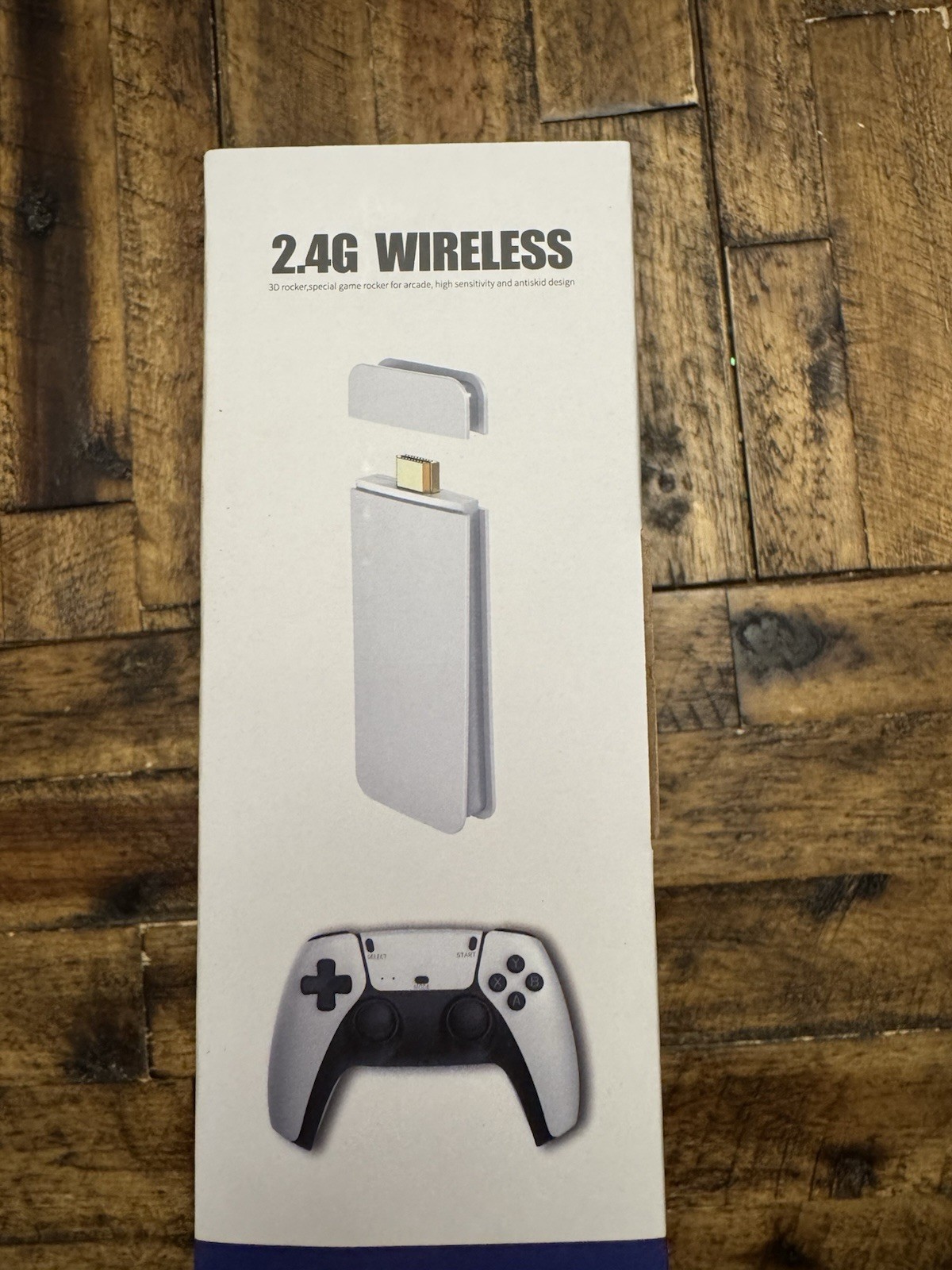 Game 2.4G Wireless HDMI Console Built-In Games w/ 2 Controllers Black/White