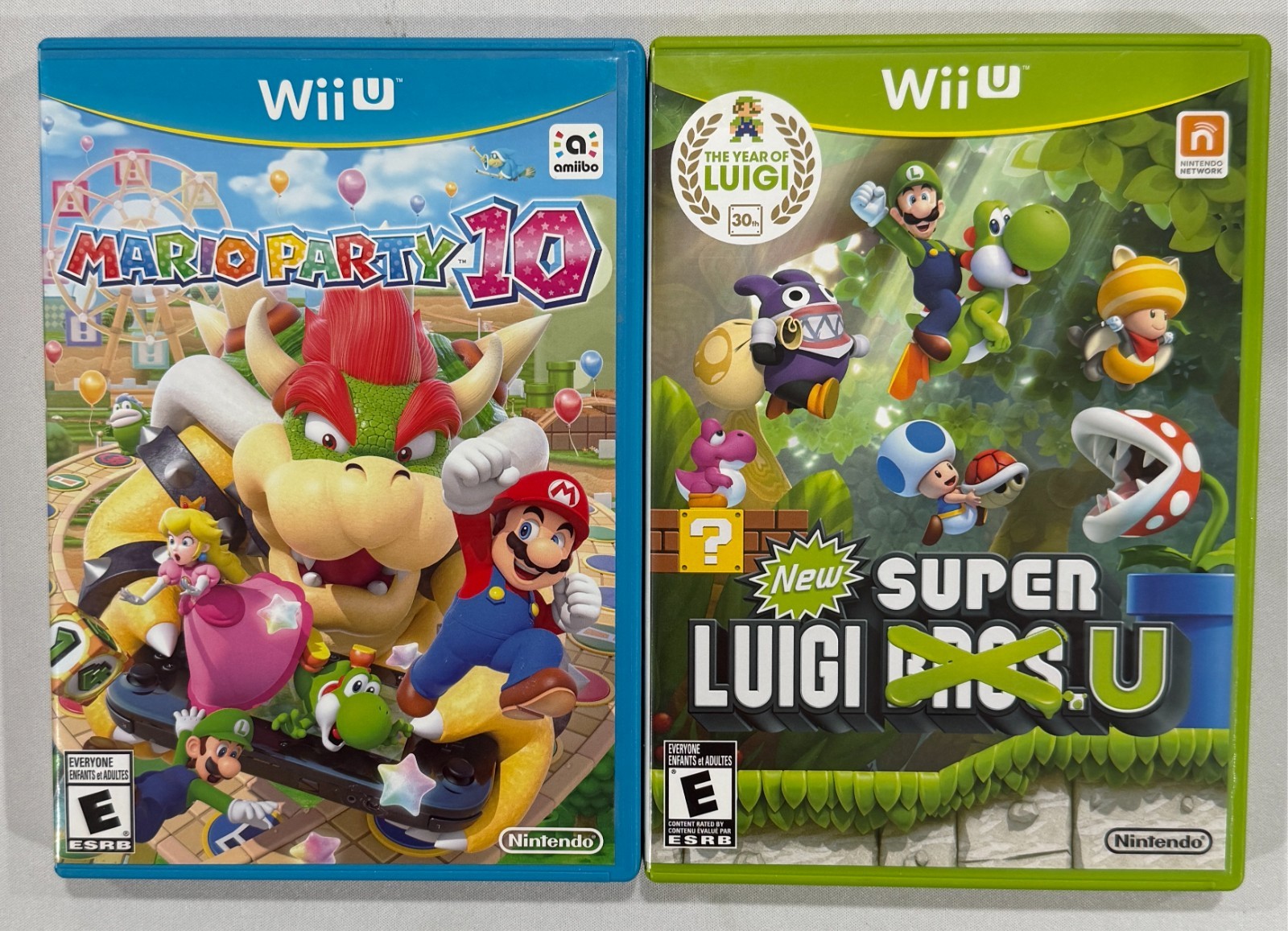 6 Wii U Games Lot – CIB – Smash Bros, Donkey Kong, Mario Party 10, Mario Kart 8