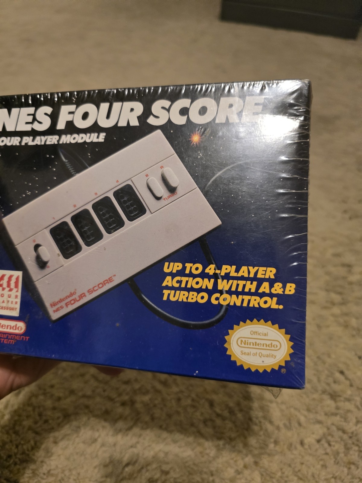 Nintendo Four Score 4 Player Module Controller Accessory 1990 Authentic – Sealed