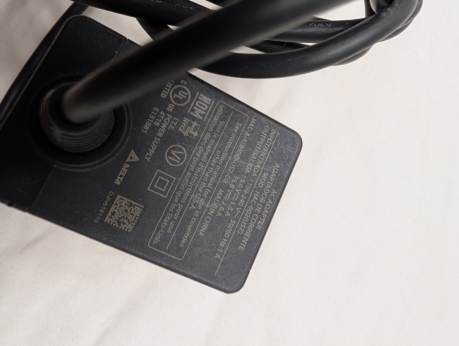 Used Original Nintendo Switch Charging AC Adapters Power HAC-002(USZ) 5V 15V 2.6