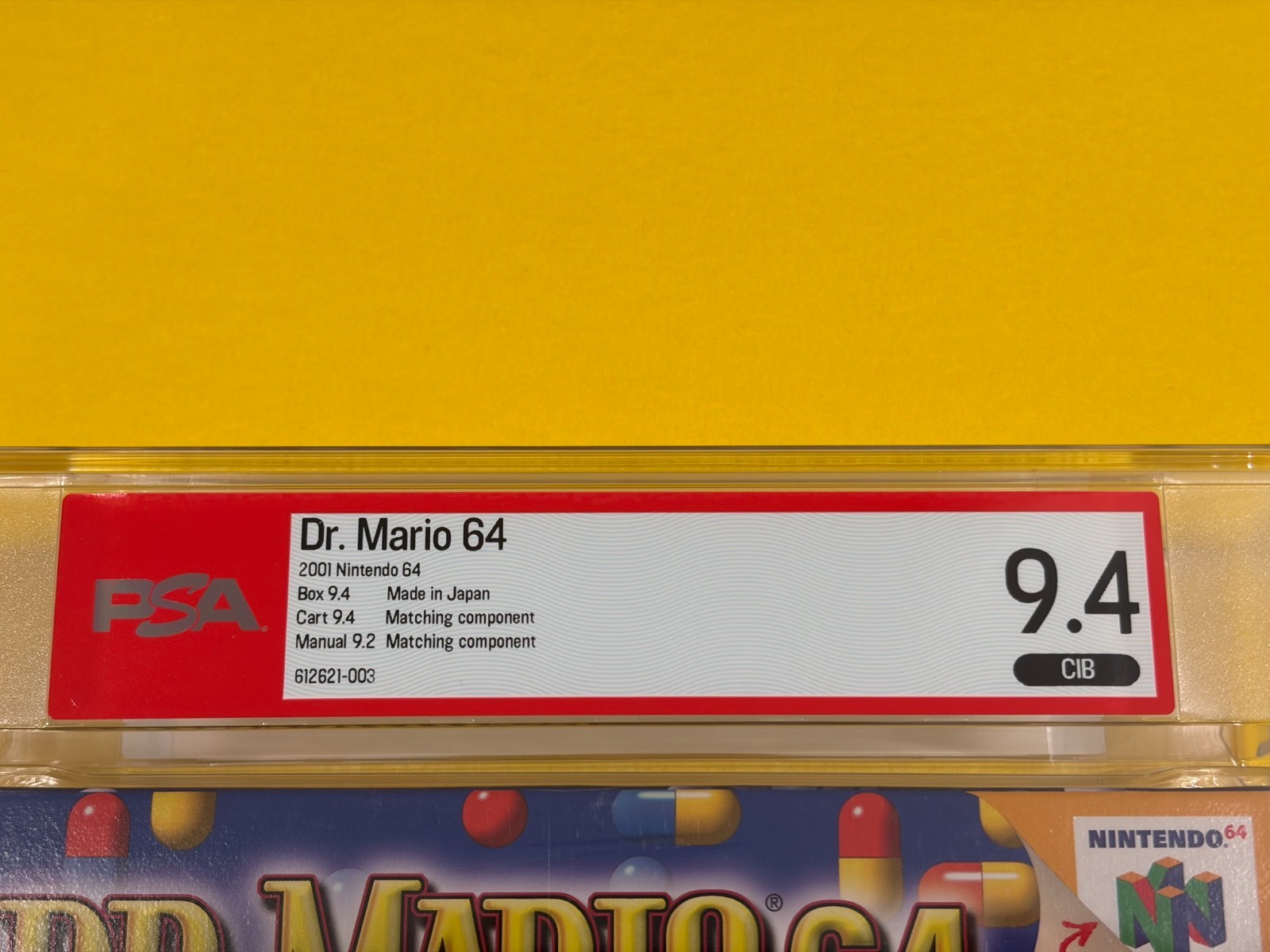 Dr. Mario 64 (1st Print, PSA 9.4 CIB) Nintendo 64 N64 not WATA CGC – Toys R Us