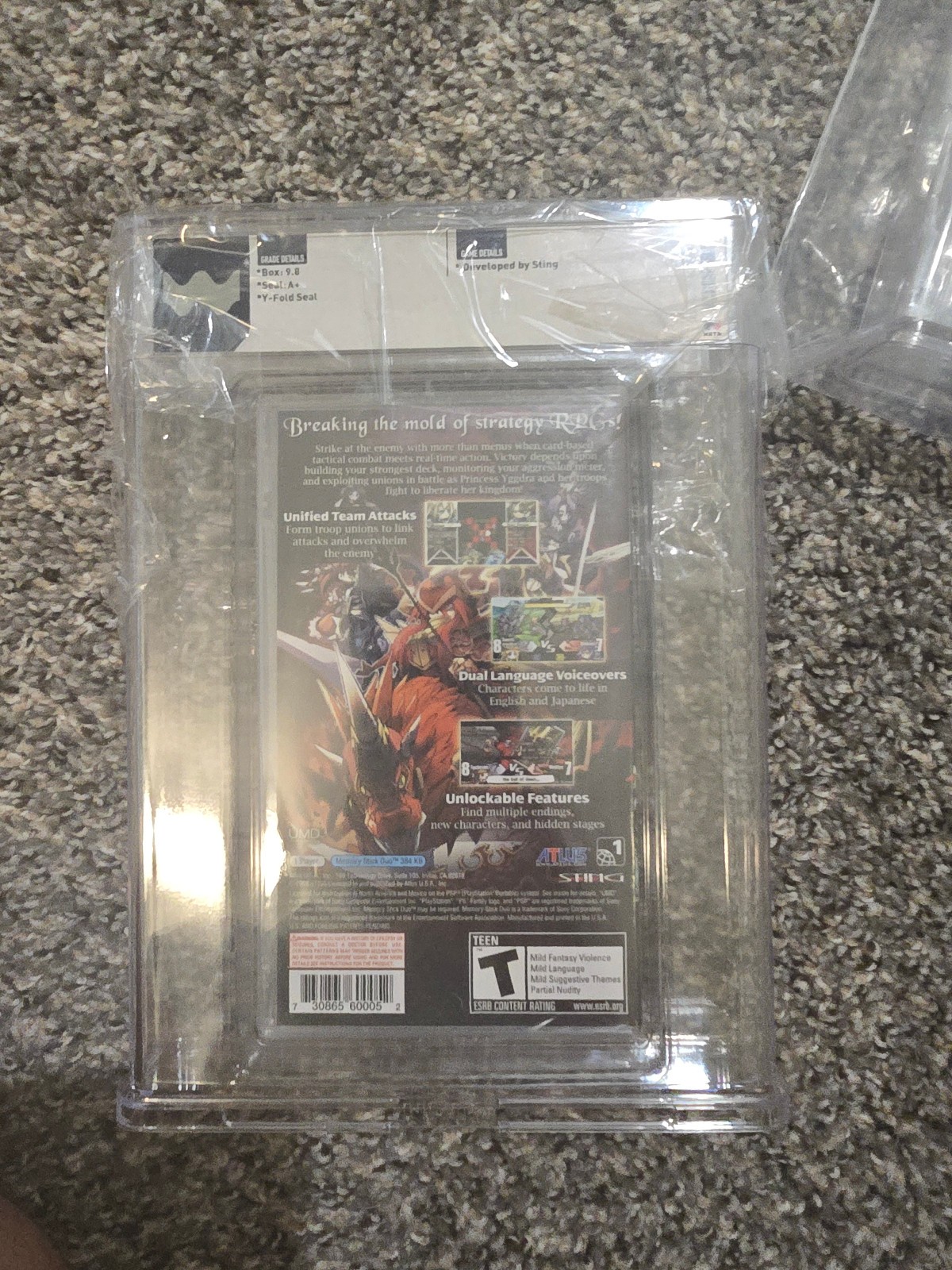 Yggdra Union We’ll Never Fight Alone PSP TOP OF POP Wata= PSA 9.8 A+ Not CGC/VGA