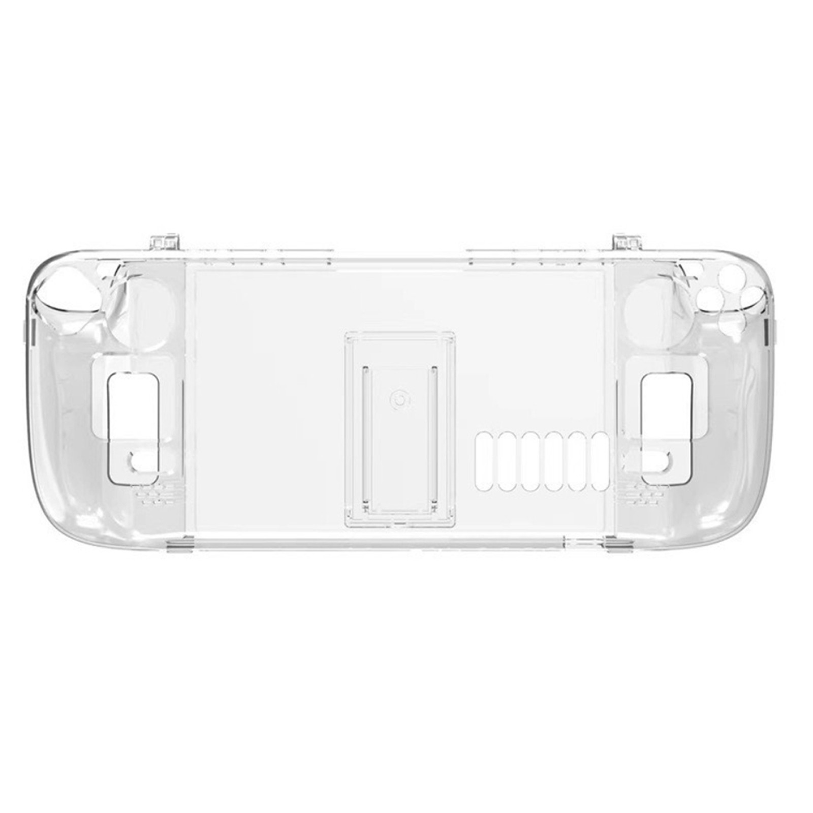 Anti-Slip Crystal Clear Console Protective Case Stand Cover Shell for Steam Deck