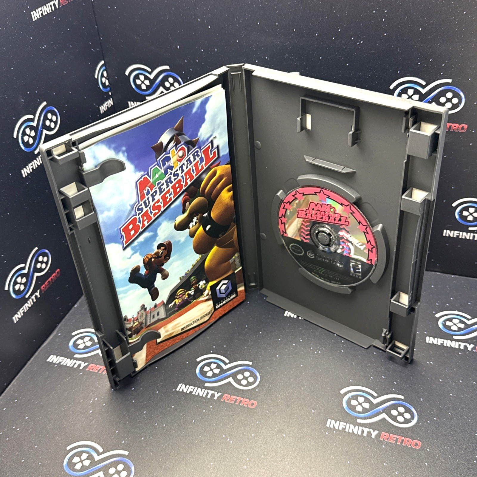 Mario Superstar Baseball Nintendo GameCube CIB Refurbished Tested Free Shipping