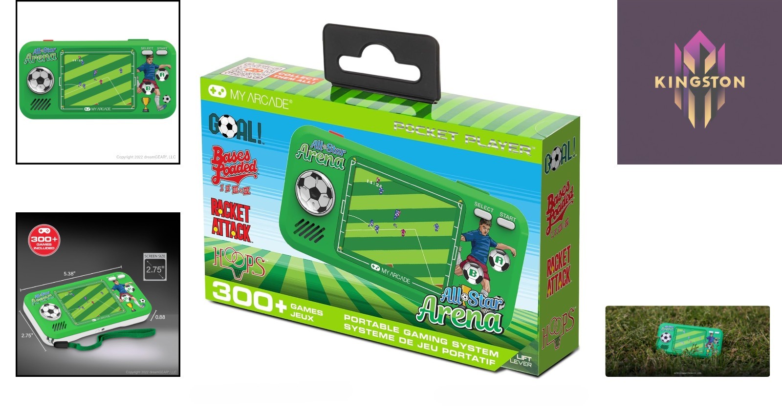 All Star Arena Pocket Player – 307 Retro Sports Games, Portable Fun for All Ages