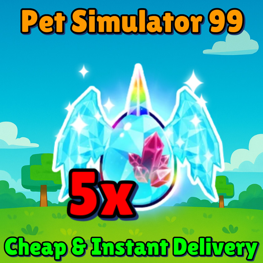 [🟢ONLINE ] 5x Treasure Egg | Pet simulator 99 | Exclusive EGG | GEMS | TITANIC