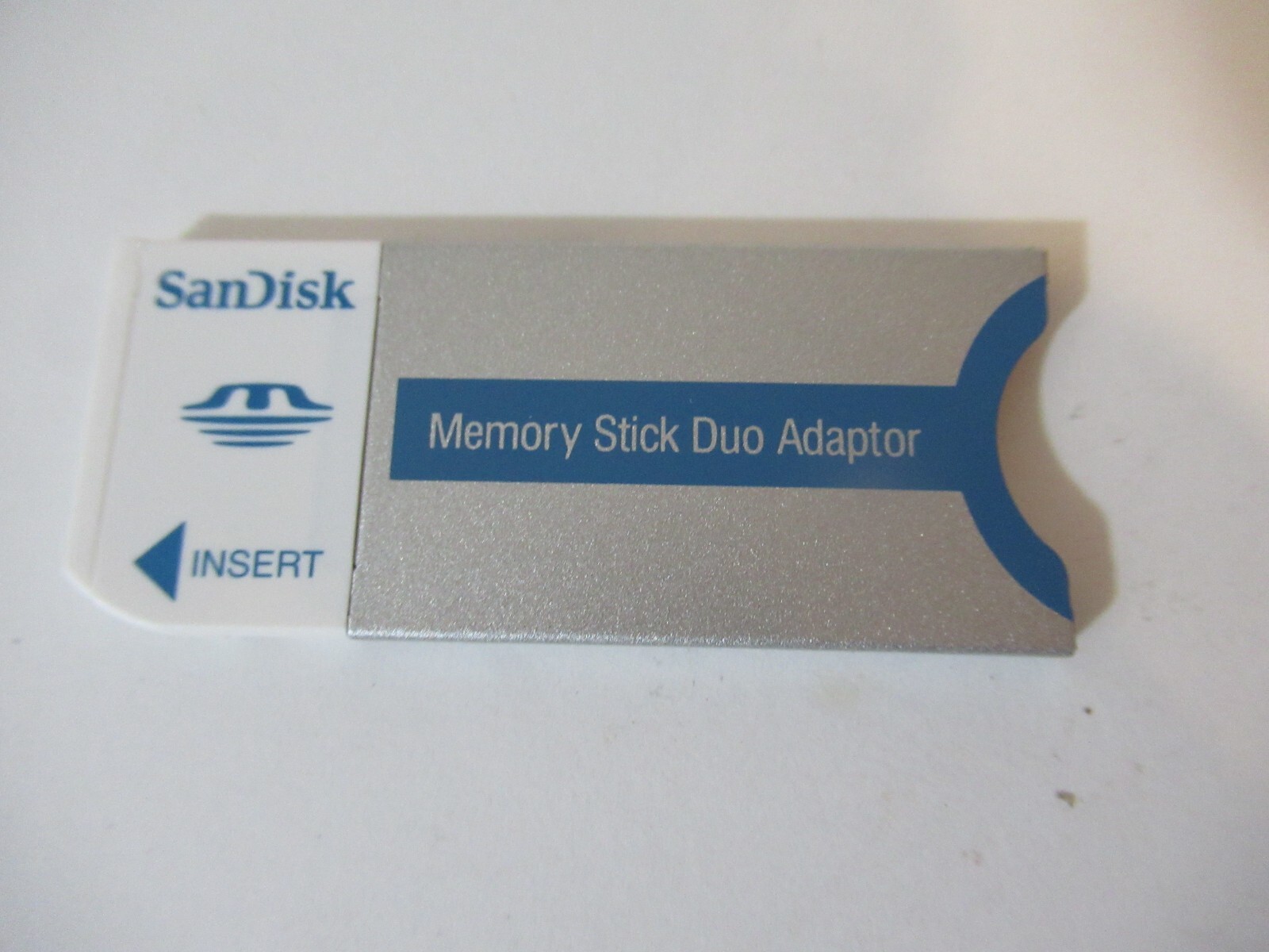 256MB SANDISK MEMORY STICK PRO DUO CARD + Memory Stick Adaptor New Old Stock
