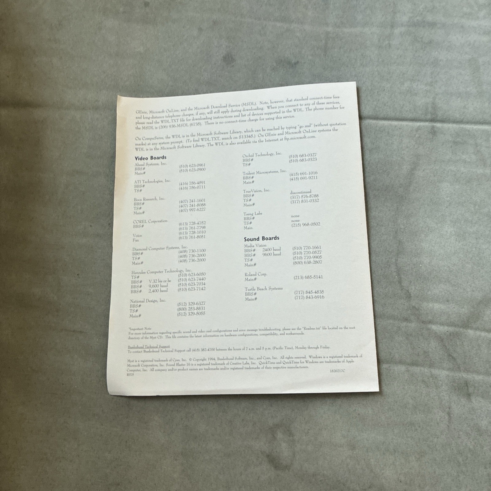 vintage 1996 Myst And Missed Three Exile￼CD-ROM for Windows 3.1 and 95