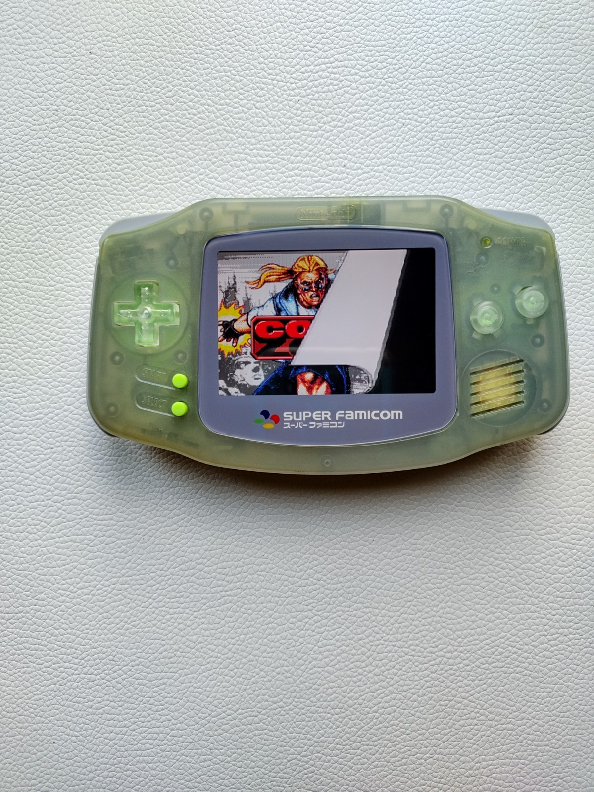 Nintendo Gameboy Advance AGB-001 IPS & Upgrades! “Glacier Acid Wash” Custom