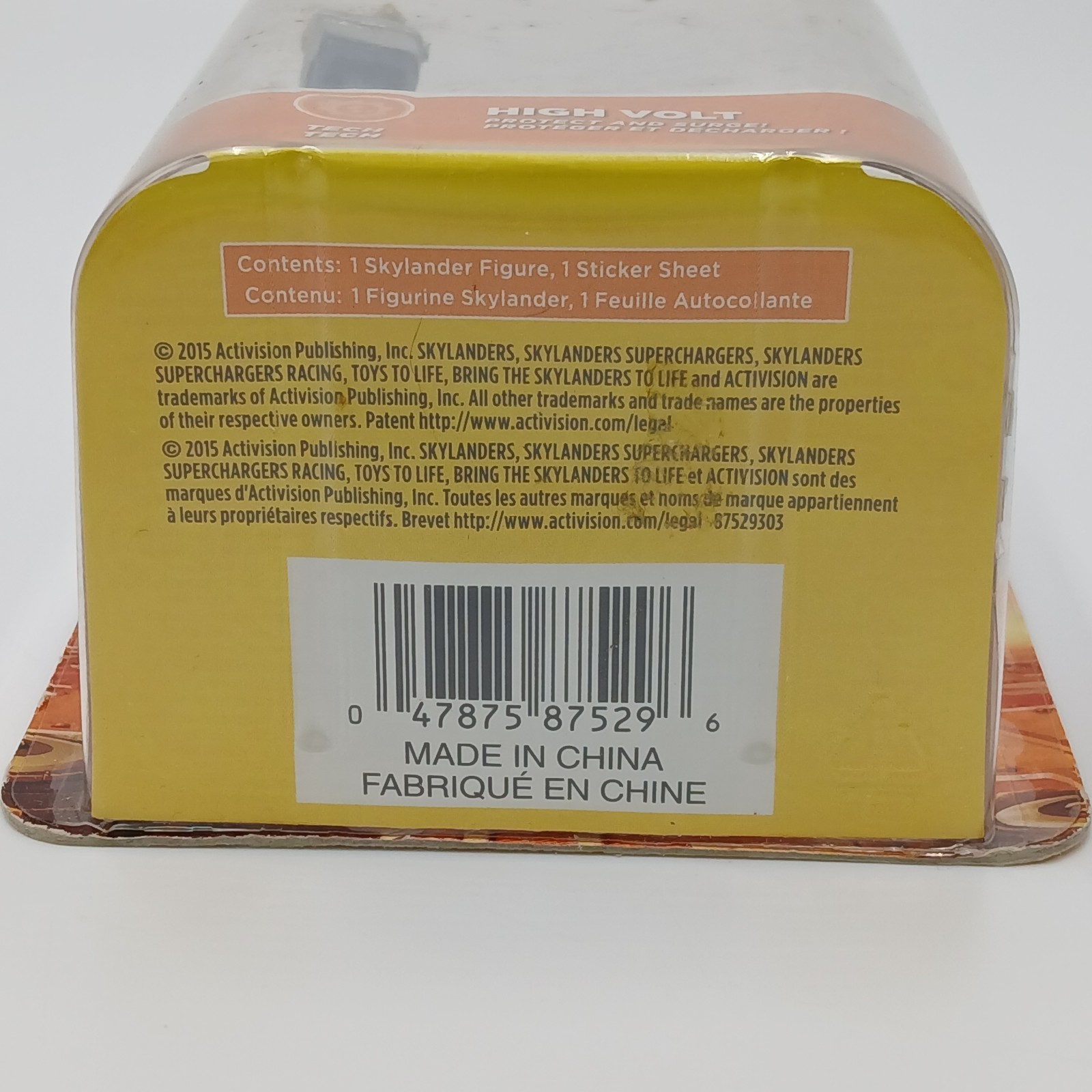 Skylanders Super Chargers High Volt Tech Figure Protect Surge BOX FLAWS READ