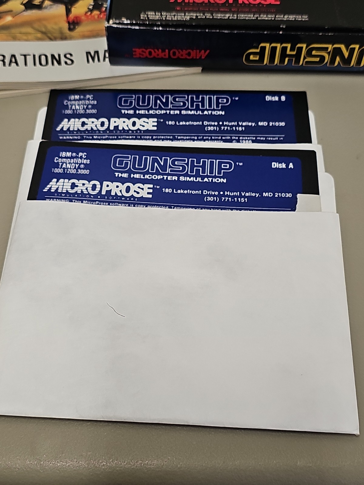 Gunship Attack Helicopter (1986) Micro Prose IBM PC