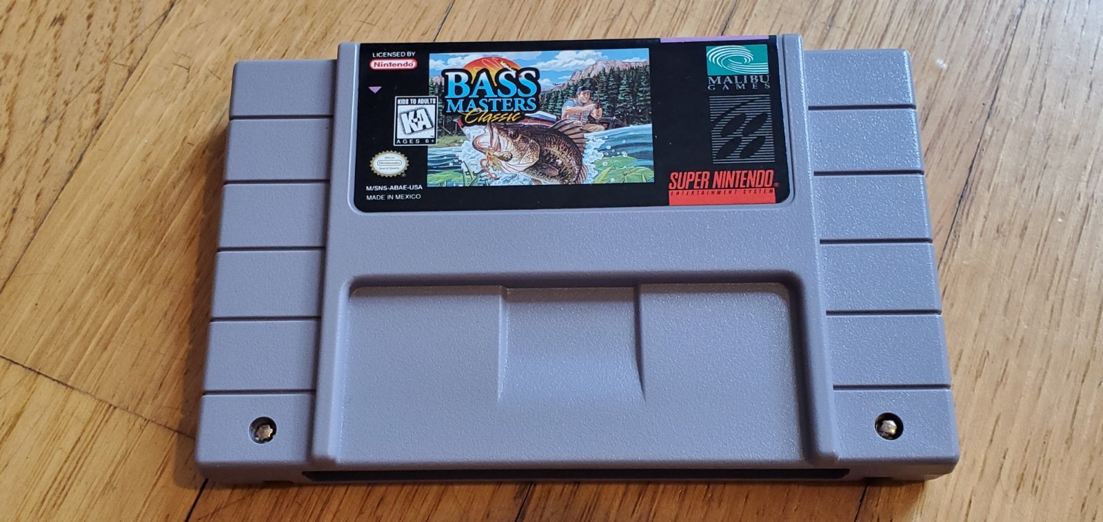 Bass Masters Classic Super Nintendo SNES Complete in Box CIB Manual & Inserts !!