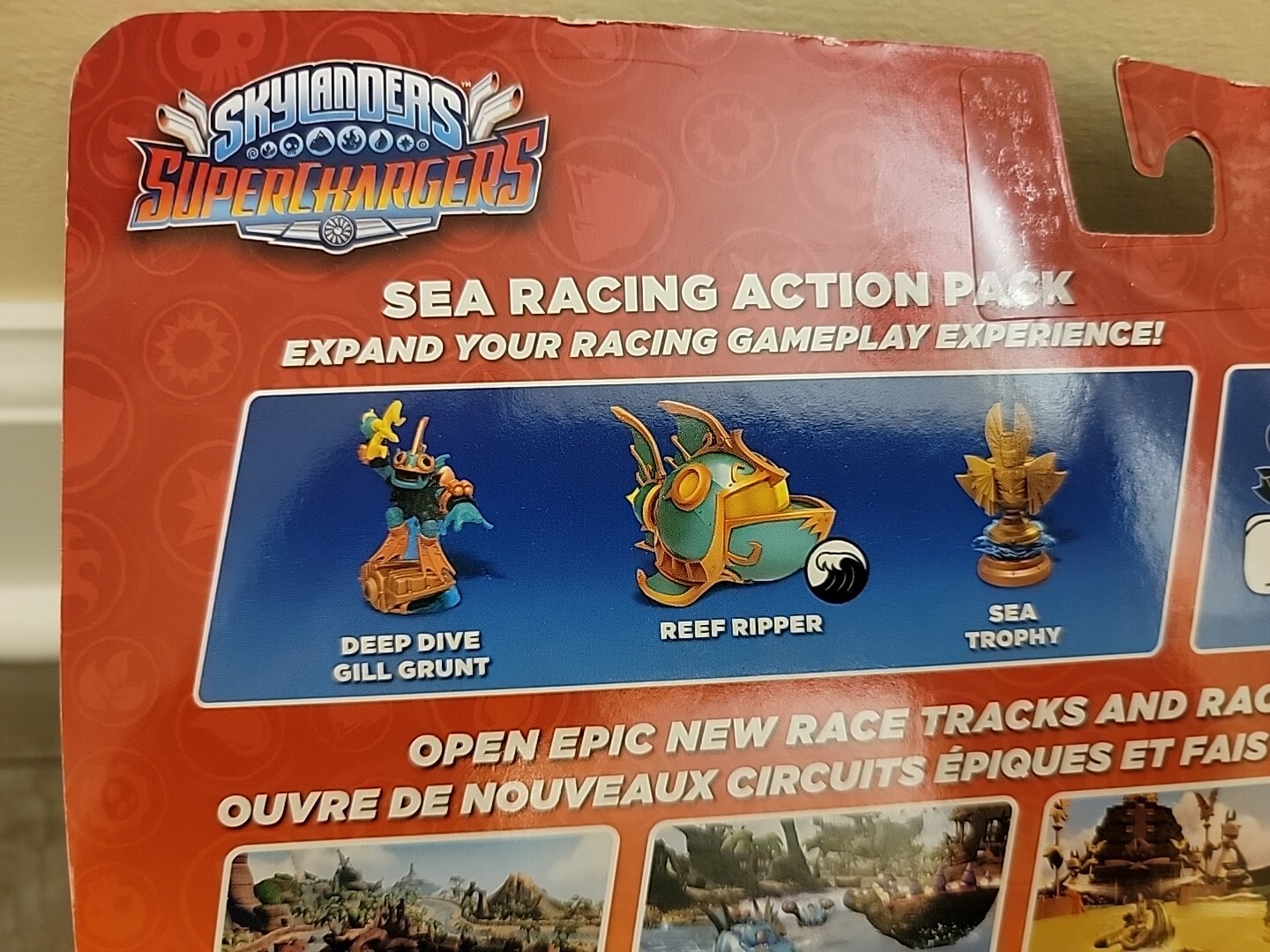 Skylanders SuperChargers Sea Racing Action Pack Gill Grunt Reef Ripper Trophy
