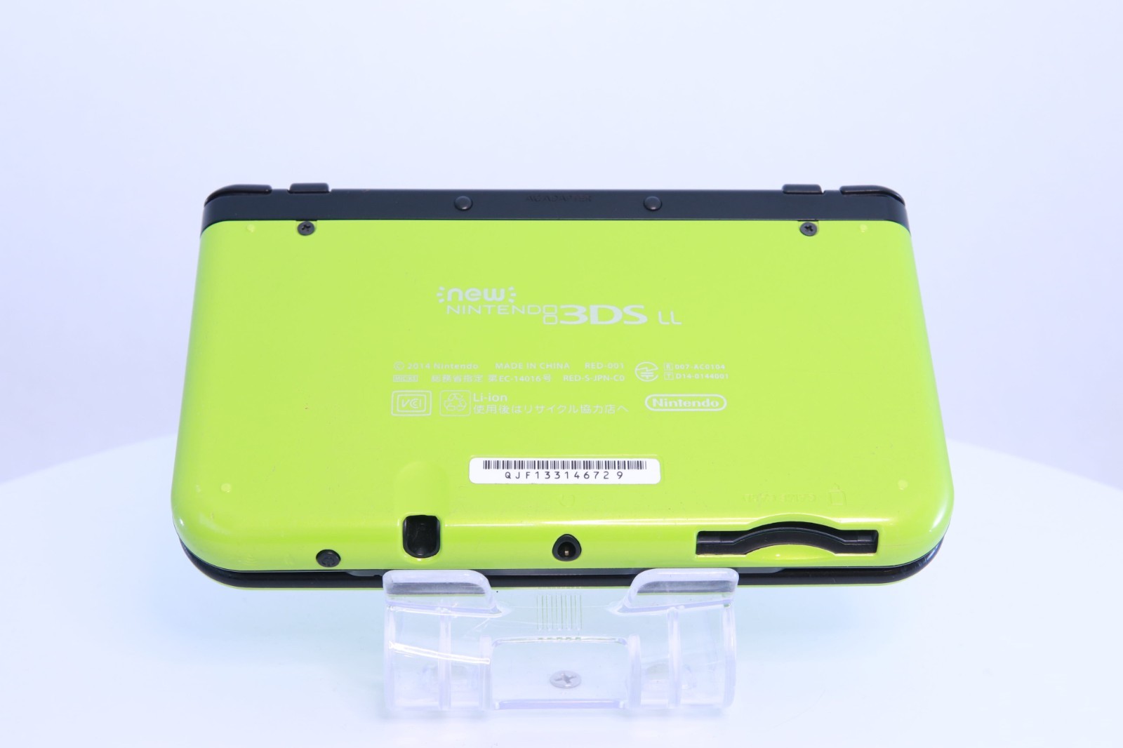 New Nintendo 3DS LL XL Lime Black [Rank : B]Region-locked