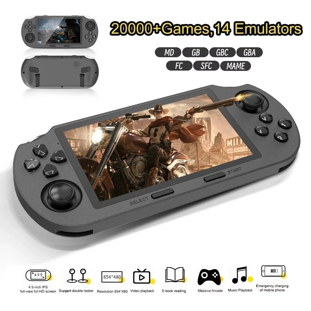 SF3000 Retro Game Handheld Console IPS Player Emulator 4.5 Inch With 20000 Games