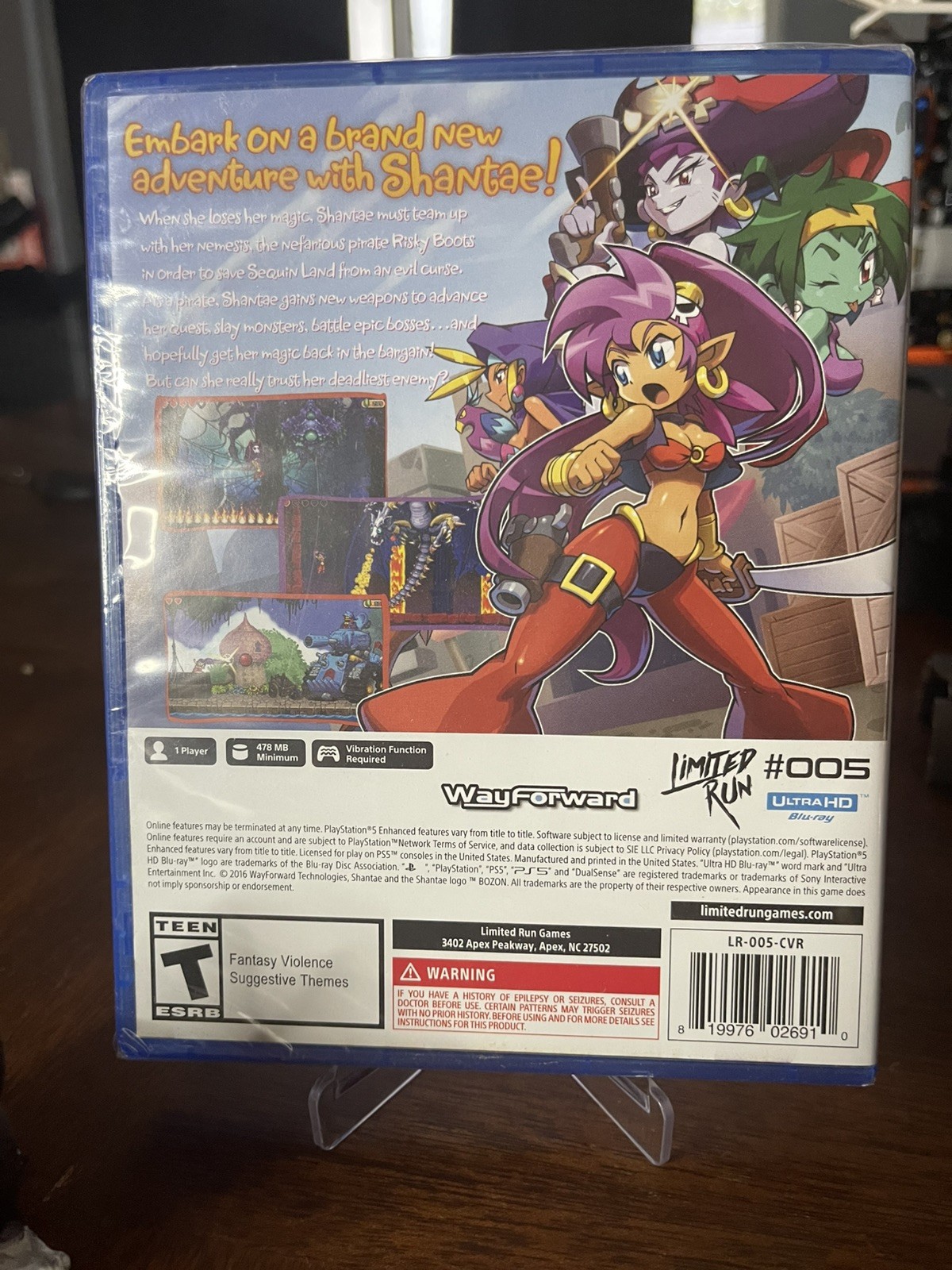 Shantae and the Pirate’s Curse Playstation 5 PS5 Limited Run Games Sealed