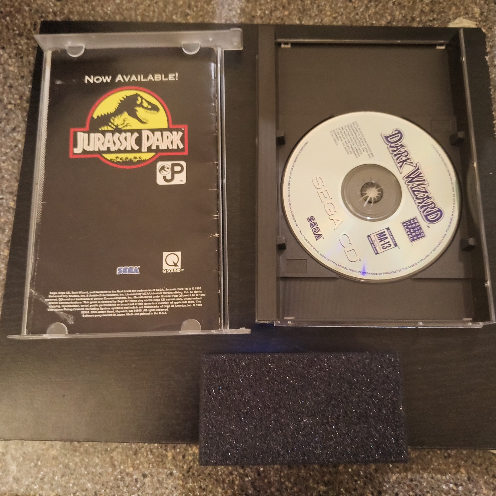 Dark Wizard (Sega CD, 1994) Complete with Registration Card