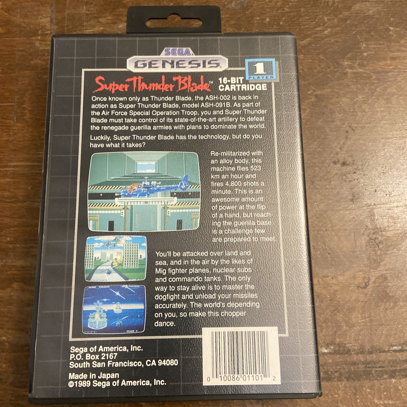 Super Thunder Blade Complete CIB Sega Genesis