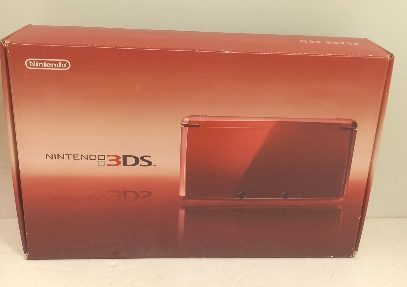 Nintendo 3DS Game Console flera red color W/ Charger Tested working NTSC-J