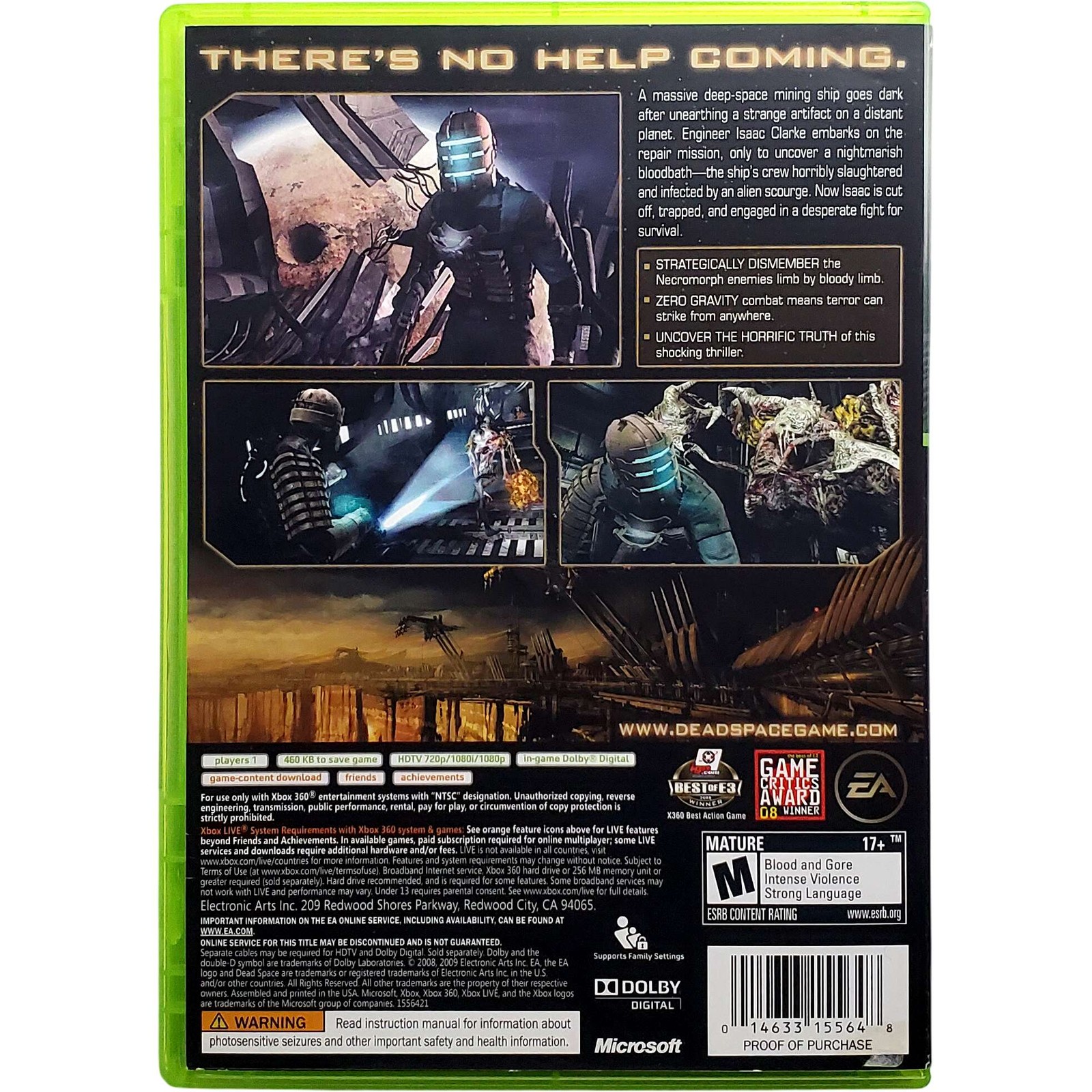 Dead Space Platinum Hits – Microsoft Xbox 360 Tested 1Y Guarantee
