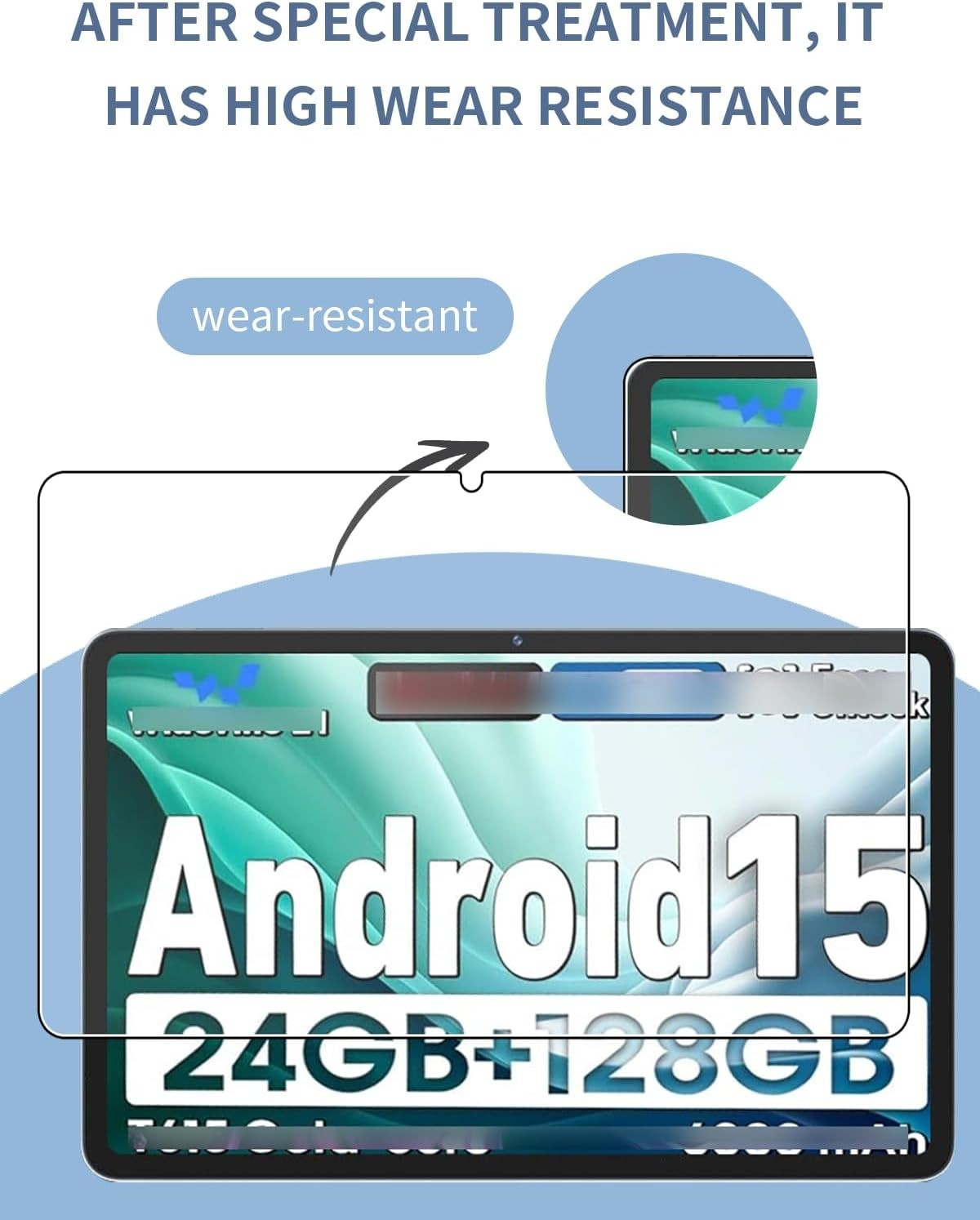 2PCS Glass Screen Protector for K80/K70/K60/K50/K60/K50 10″ / 10.1 inch Tablet