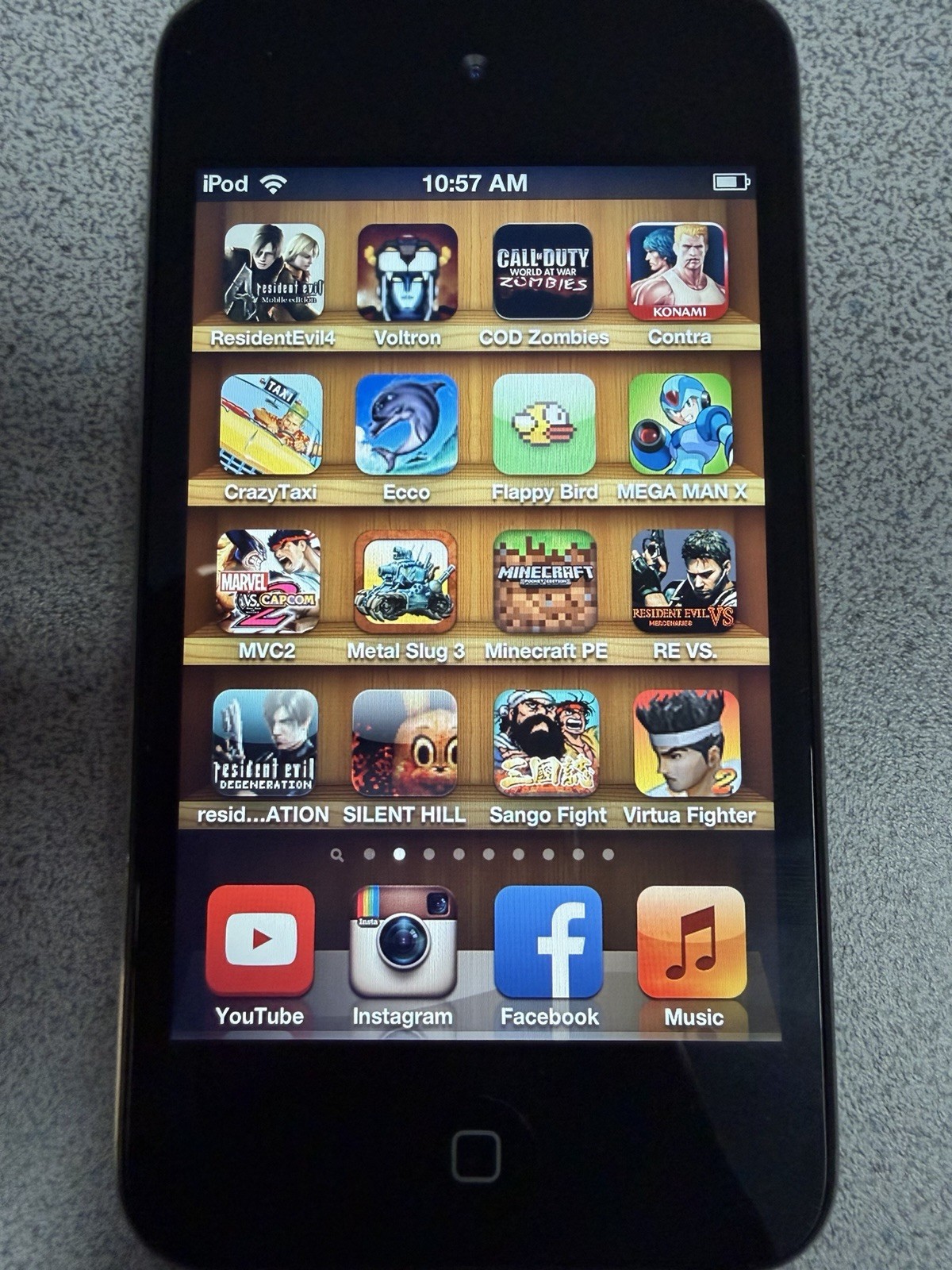 128 Games iPod touch 4th 8GB COD Voltron Contra Rare Retro IOS Nostalgic