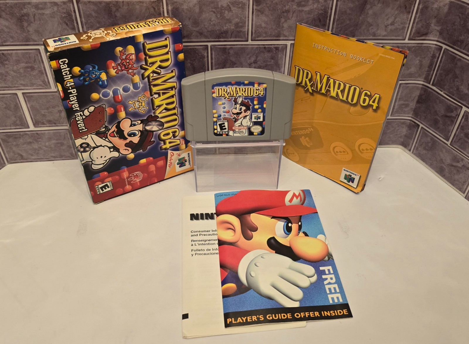 Nintendo N64 Dr. Mario 64 CIB Authentic *Tested & Works*