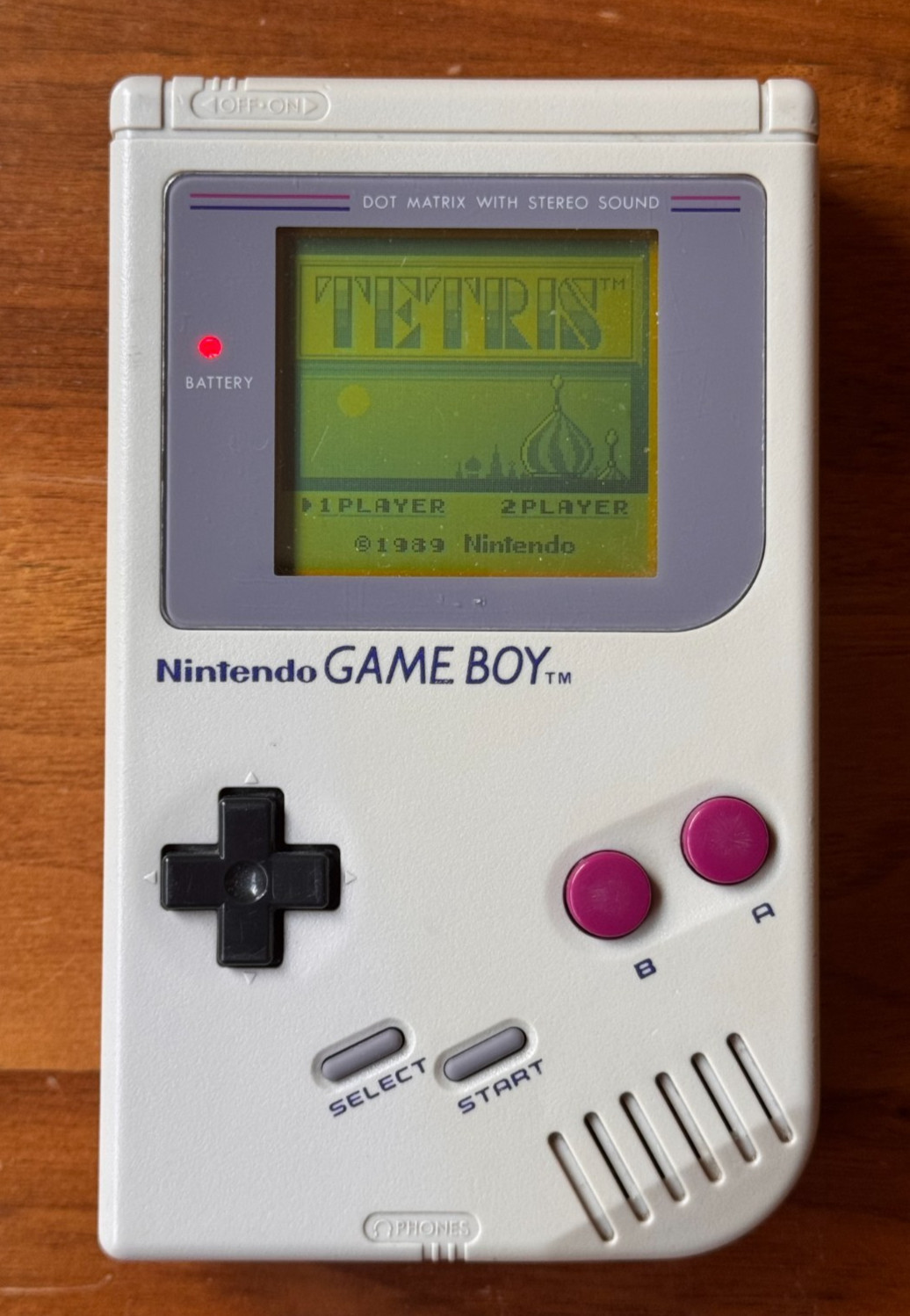 Nintendo Game Boy DMG-01 Console Bundle Super Mario Land Tetris + Case Tested
