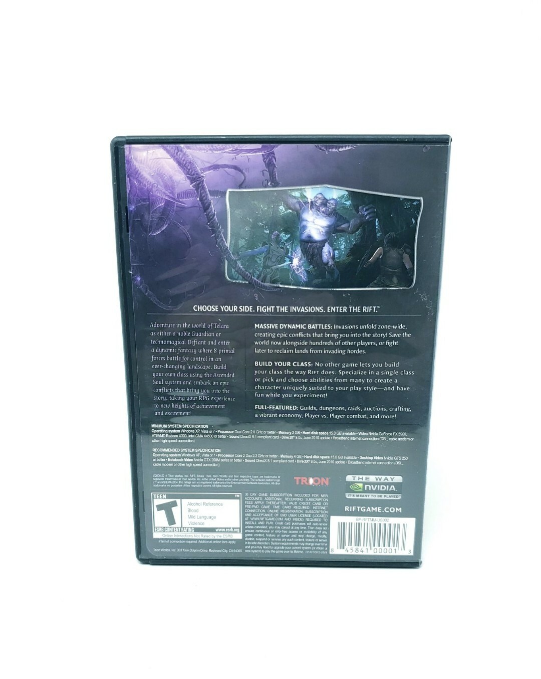 Rift (PC, 2011) PC (Windows Vista / XP) Key included